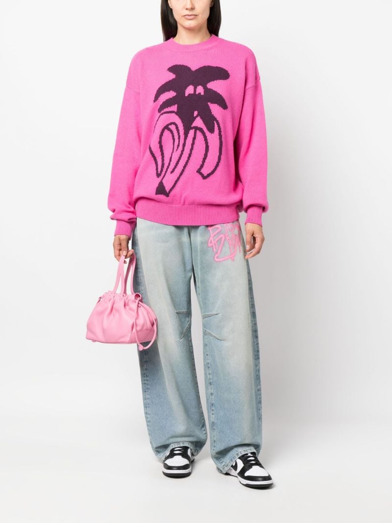 Pink Jimmy Intarsia Sweater