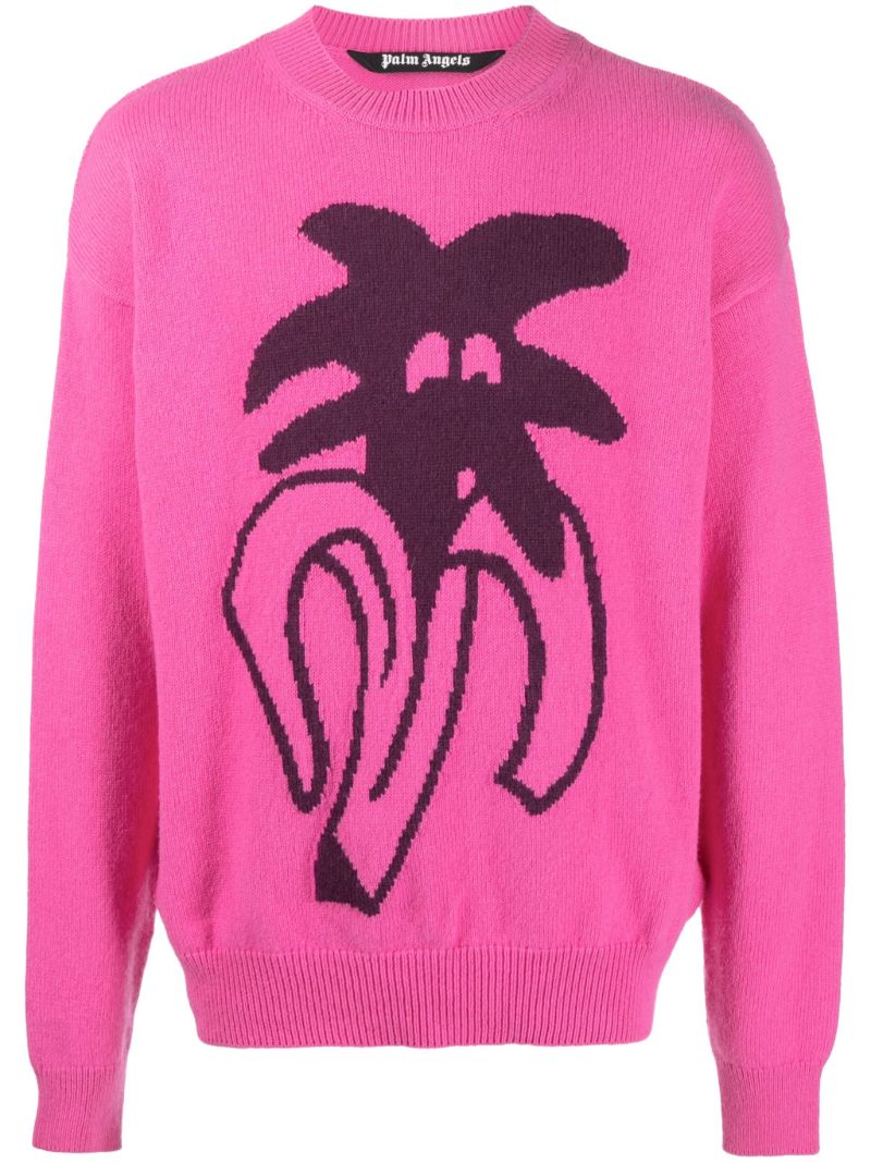 Pink Jimmy Intarsia Sweater