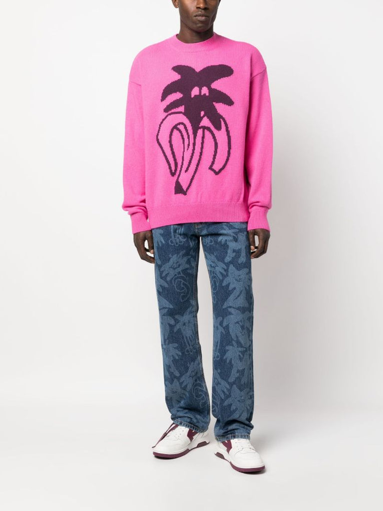 Pink Jimmy Intarsia Sweater