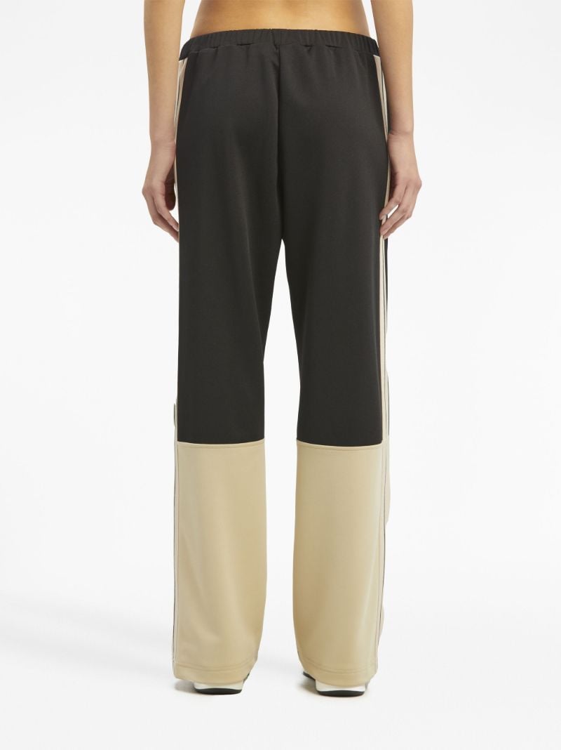 Black Zip Embellishment Straight Leg Trousers