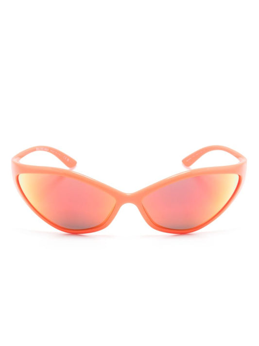 Orange Runway Geometric Frame Sunglasses