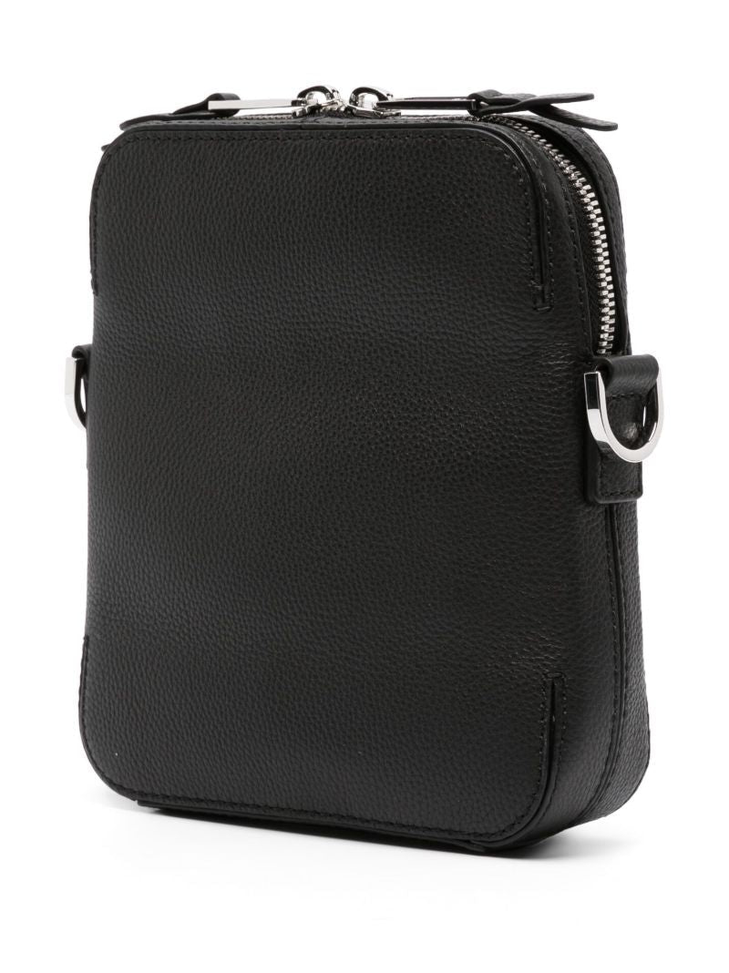 Black Highway Leather Messenger Bag