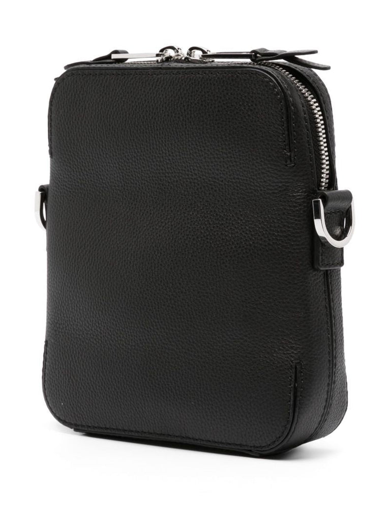Black Highway Leather Messenger Bag