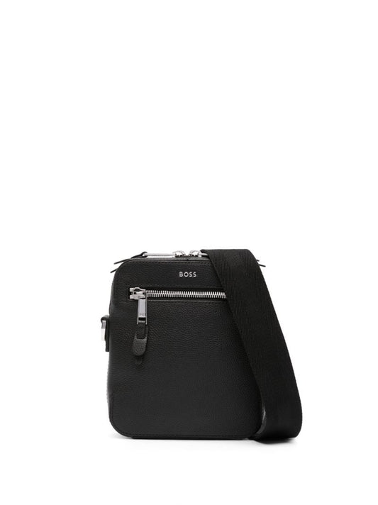 Black Highway Leather Messenger Bag