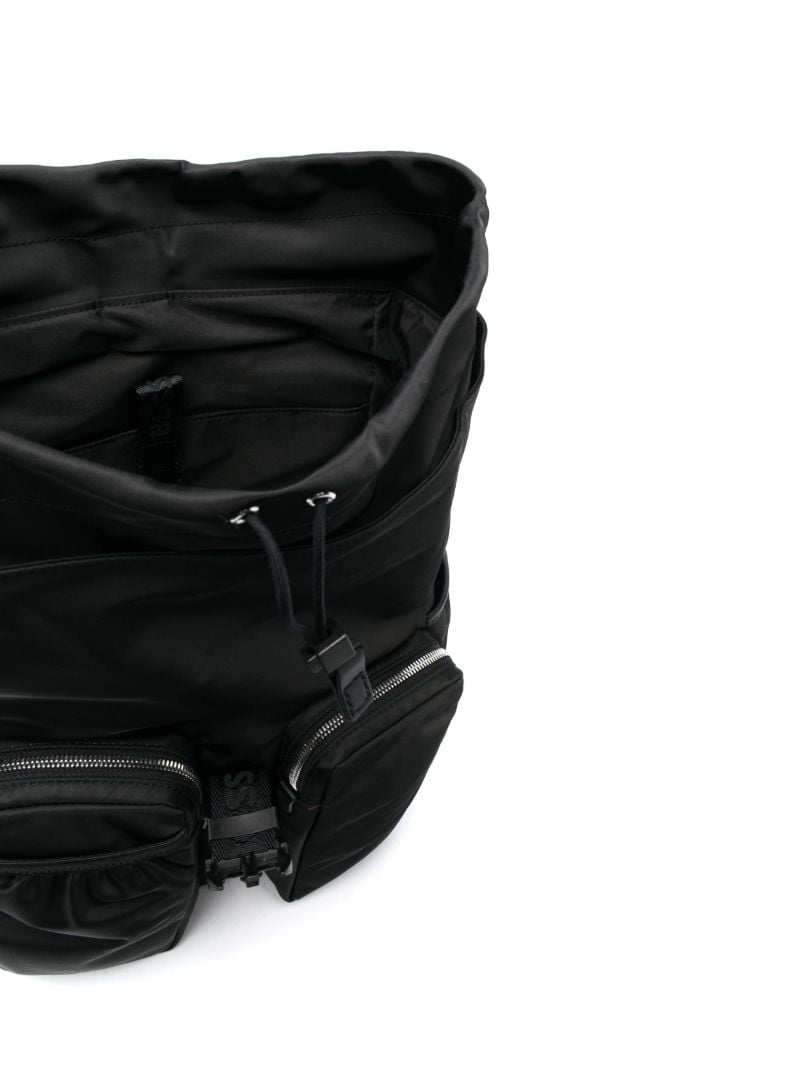 Black Lennon Double-pocket Backpack