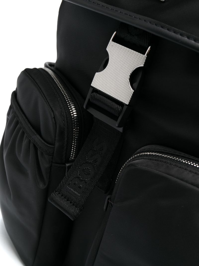 Black Lennon Double-pocket Backpack