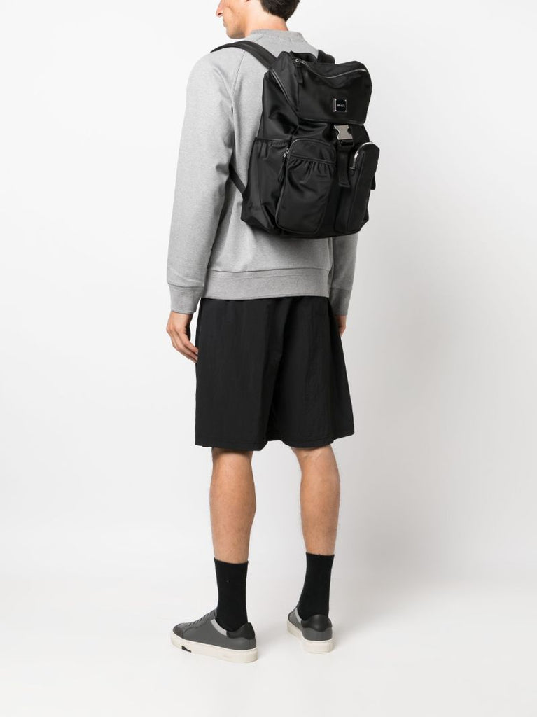 Black Lennon Double-pocket Backpack