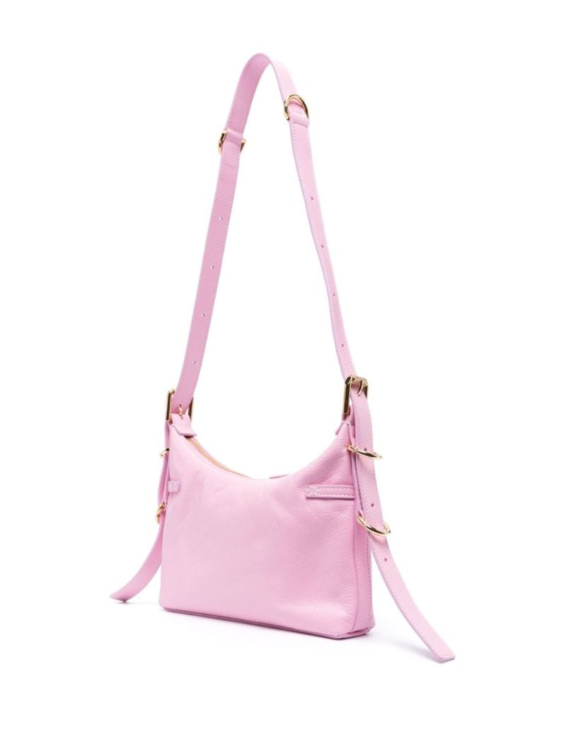 Pink Voyou Mini Leather Shoulder Bag