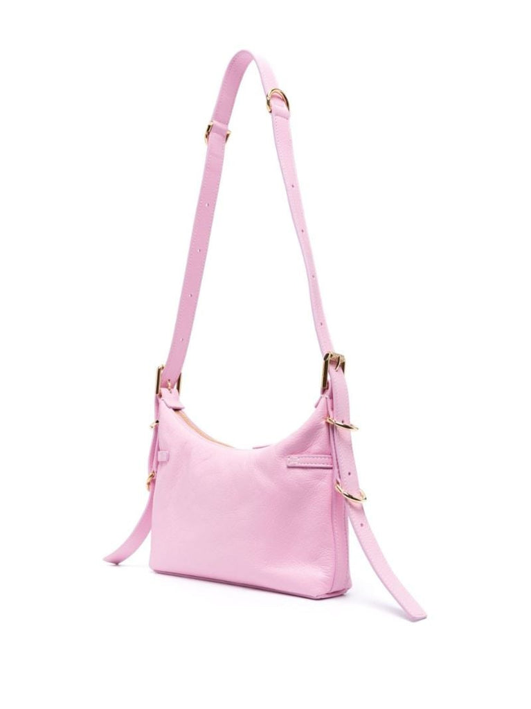 Pink Voyou Mini Leather Shoulder Bag