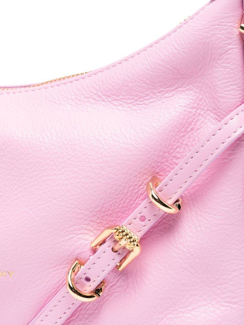 Pink Voyou Mini Leather Shoulder Bag
