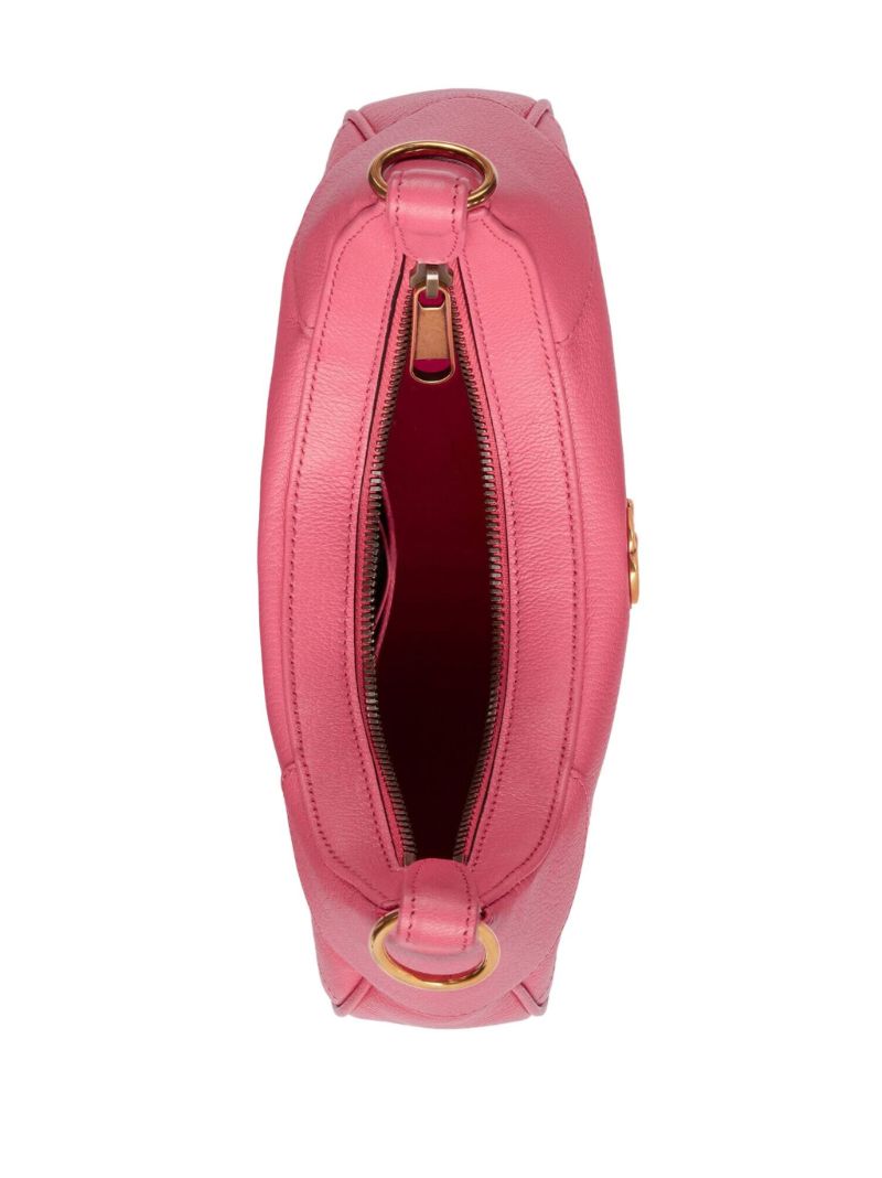 Pink Aphrodite Small Leather Shoulder Bag