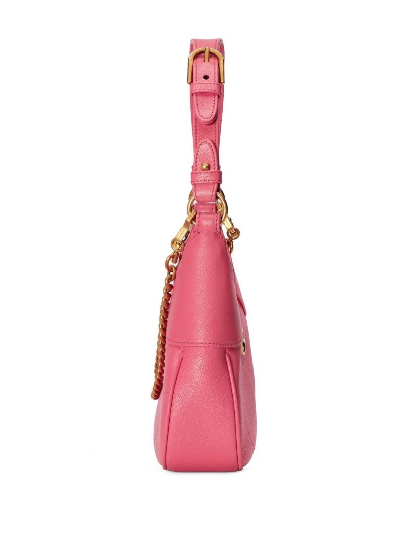 Pink Aphrodite Small Leather Shoulder Bag