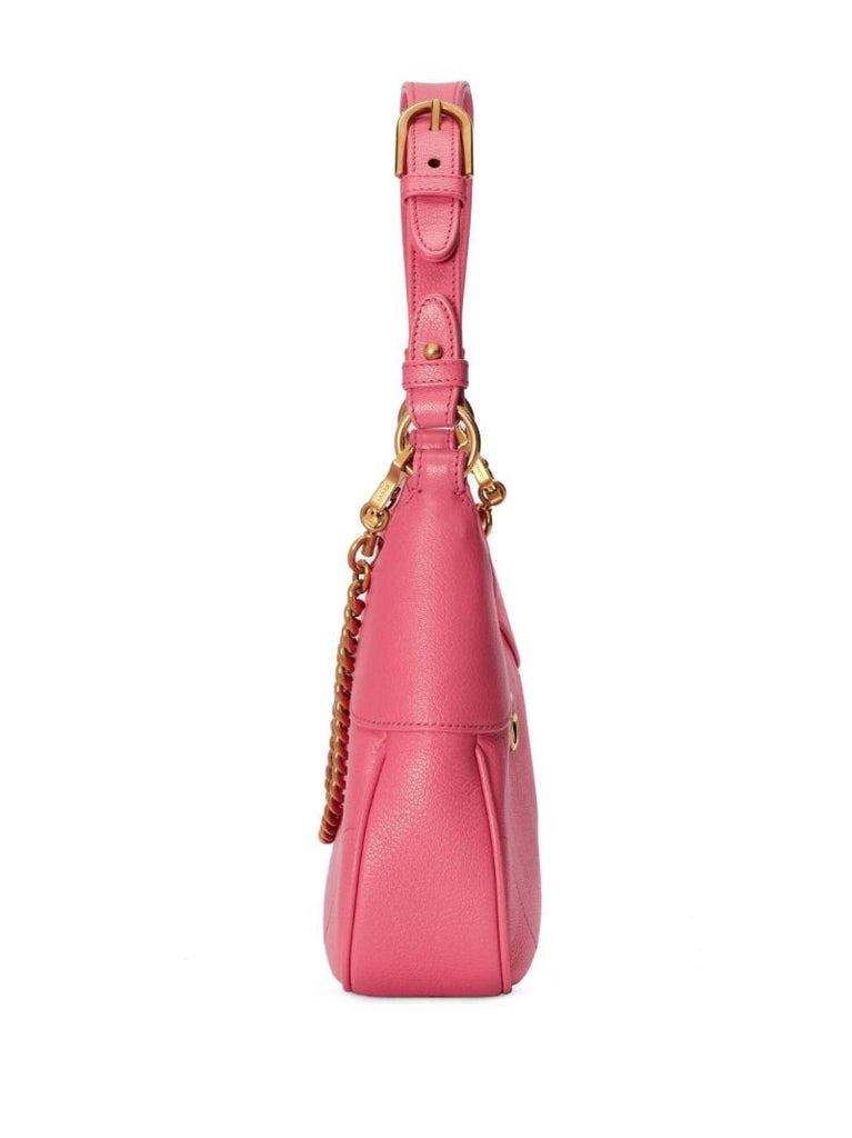 Pink Aphrodite Small Leather Shoulder Bag