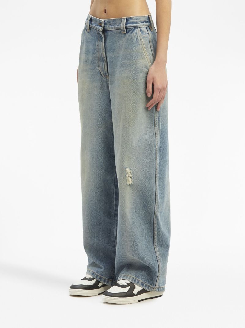 Blue Paris Wide Leg Jeans