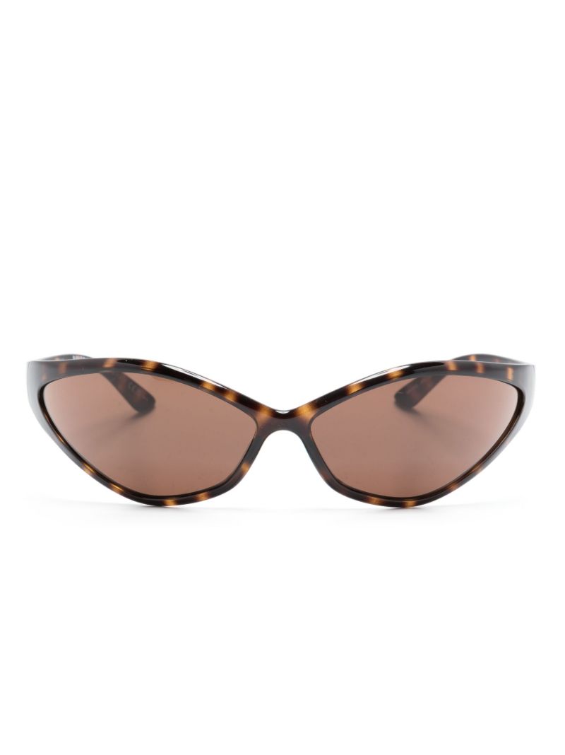 Black Runway Tortoiseshell-effect Sunglasses