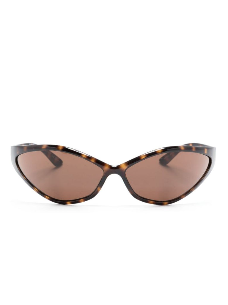 Black Runway Tortoiseshell-effect Sunglasses