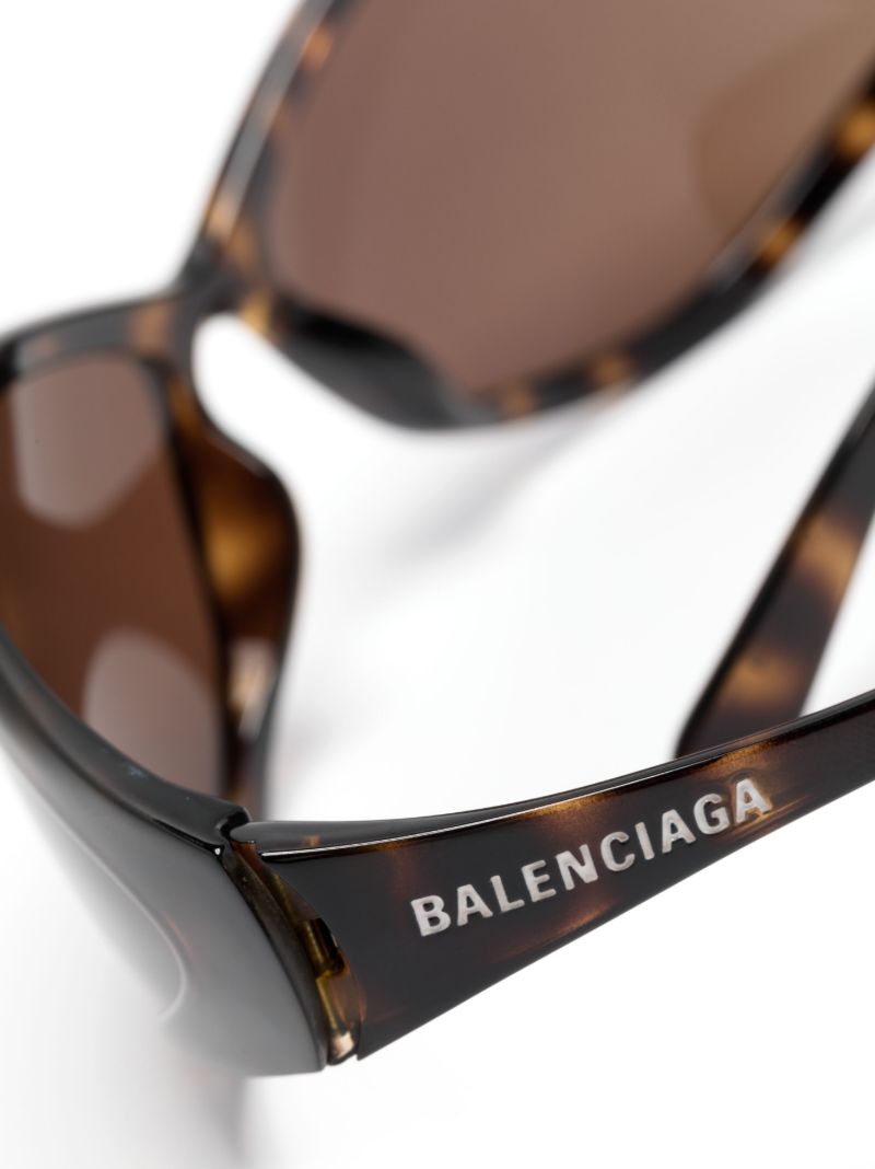 Black Runway Tortoiseshell-effect Sunglasses