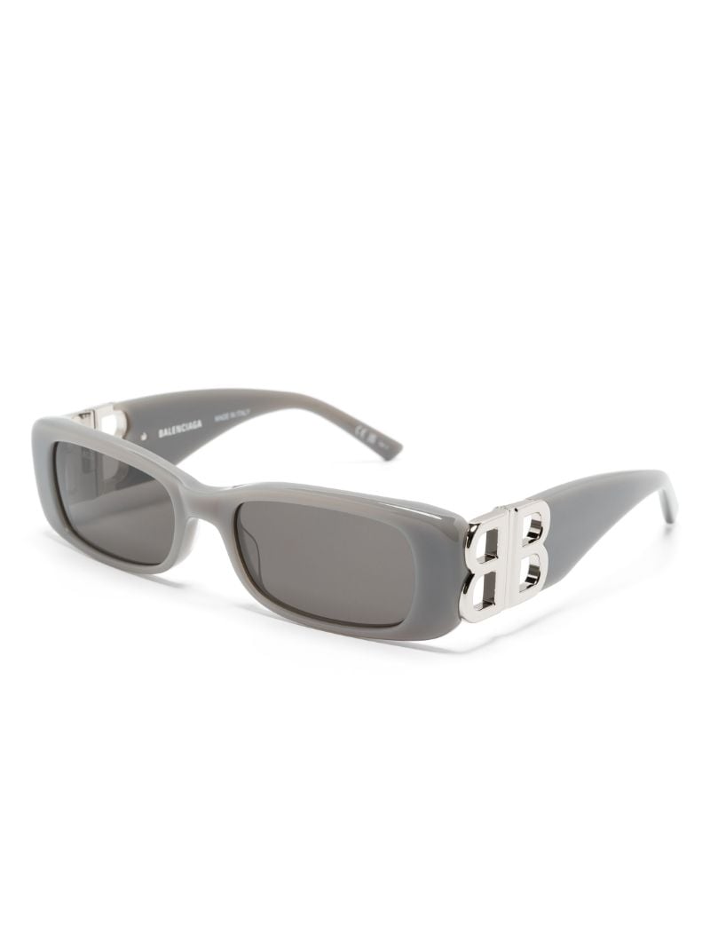 Grey Dynasty Rectangle Sunglasses