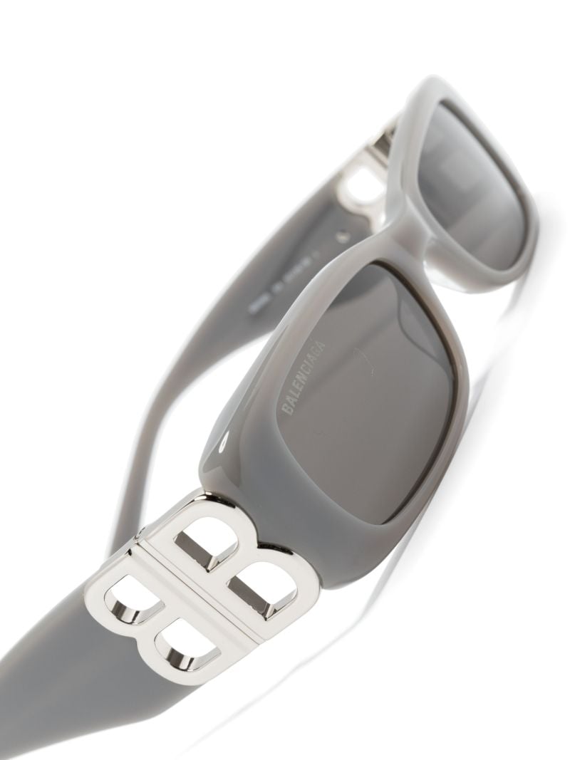 Grey Dynasty Rectangle Sunglasses