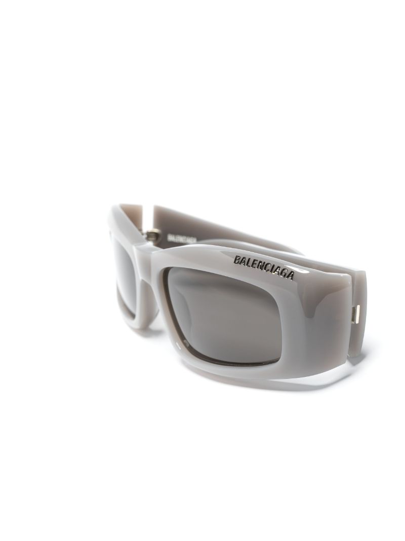 Grey Rectangle-frame Sunglasses