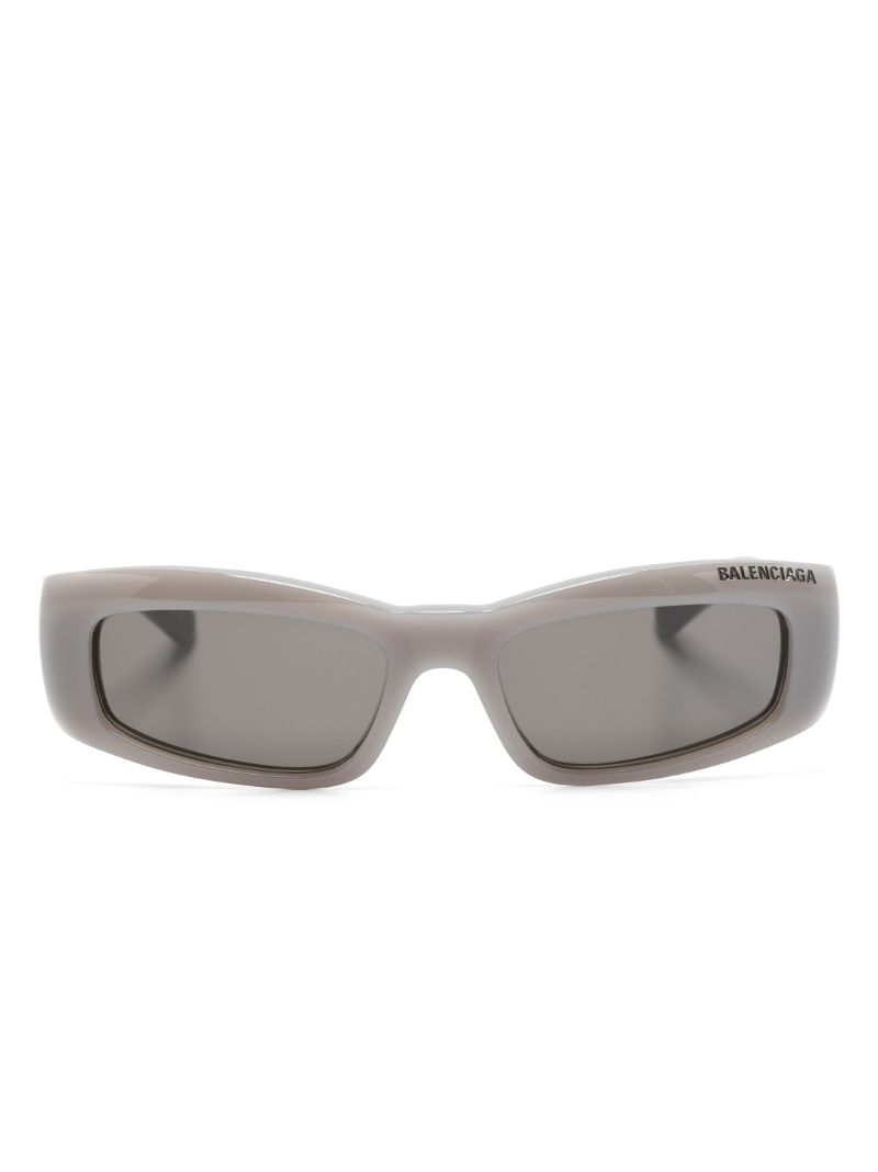 Grey Rectangle-frame Sunglasses