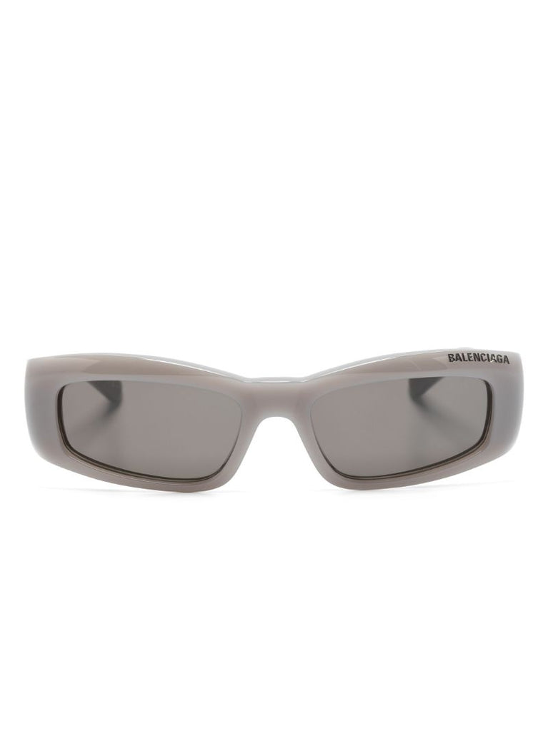 Grey Rectangle-frame Sunglasses