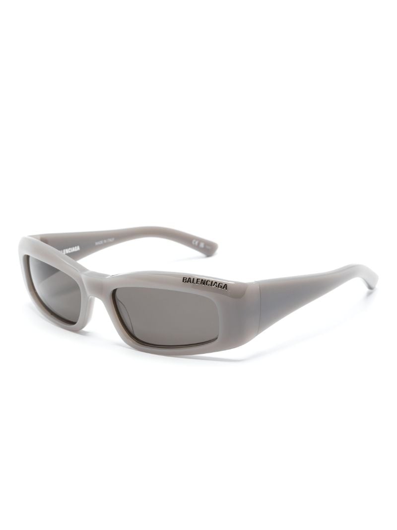Grey Rectangle-frame Sunglasses