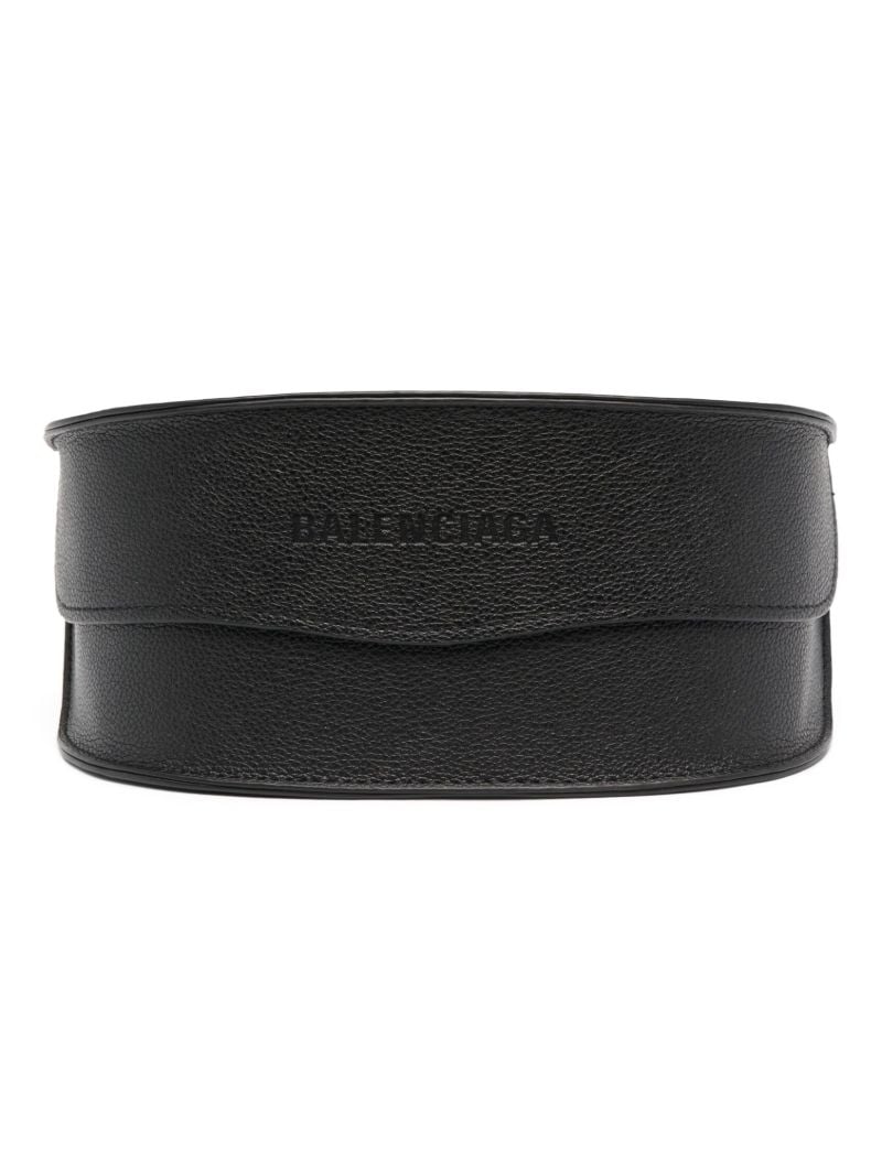 Black Skin Cat-eye Sunglasses