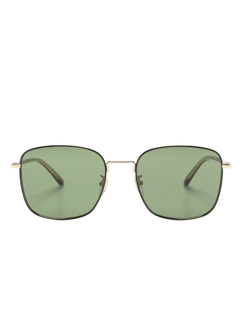 Gold-tone Square-frame Sunglasses