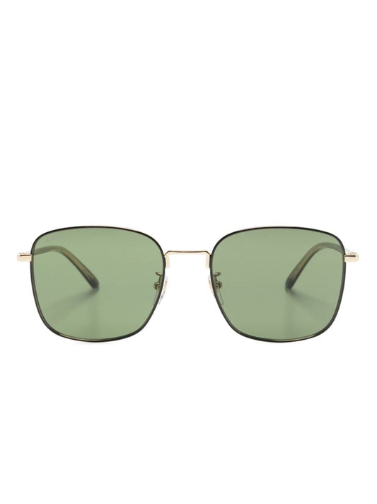 Gold-tone Square-frame Sunglasses