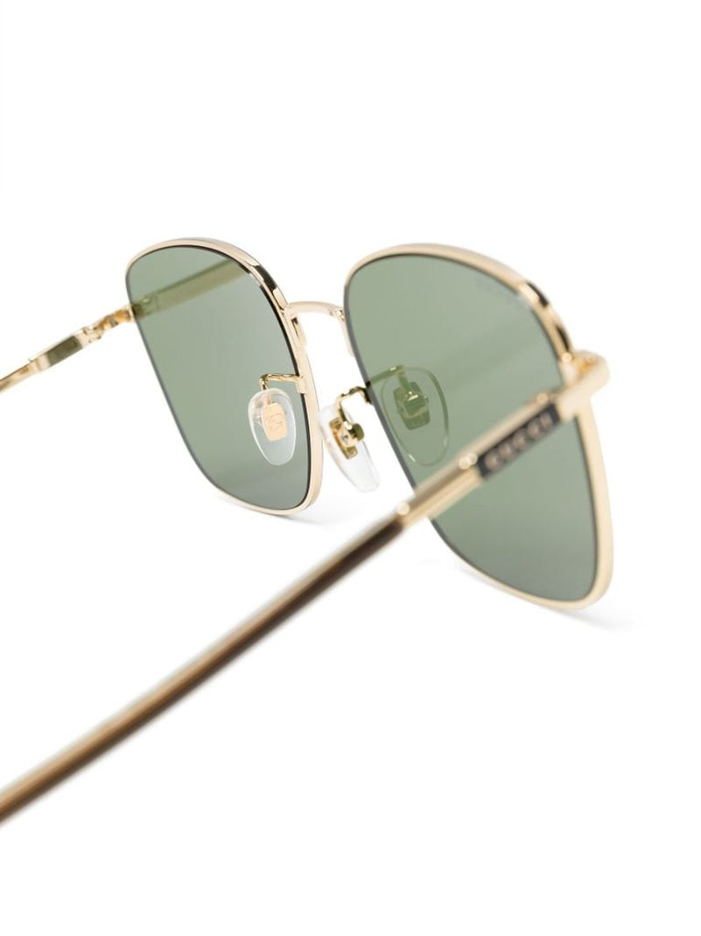 Gold-tone Square-frame Sunglasses