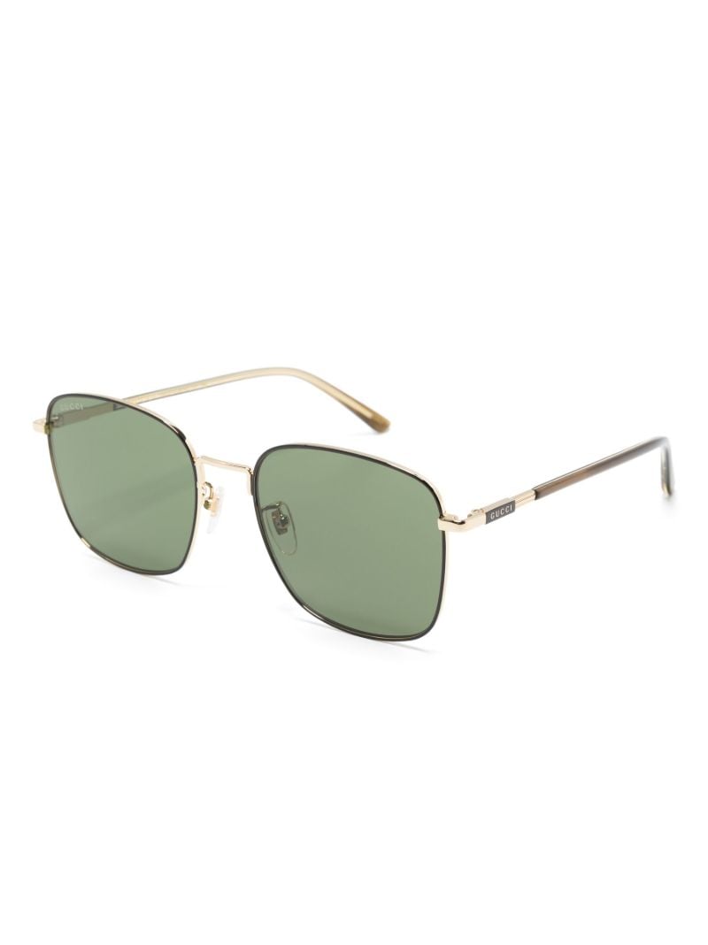 Gold-tone Square-frame Sunglasses