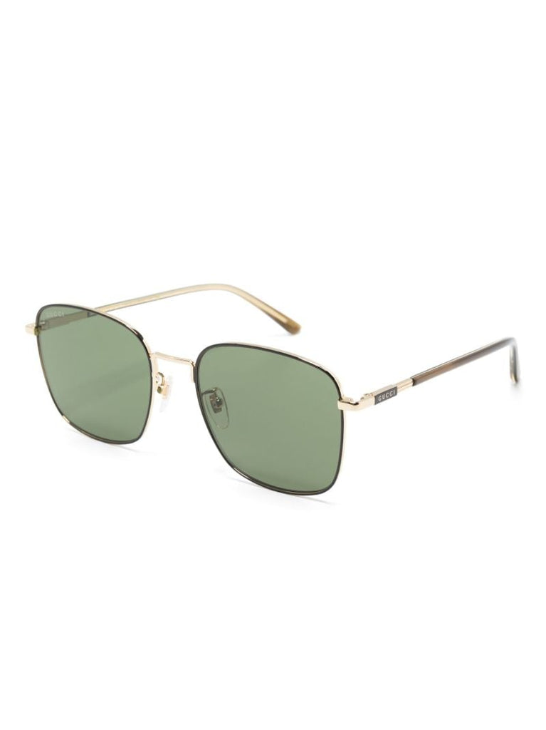 Gold-tone Square-frame Sunglasses