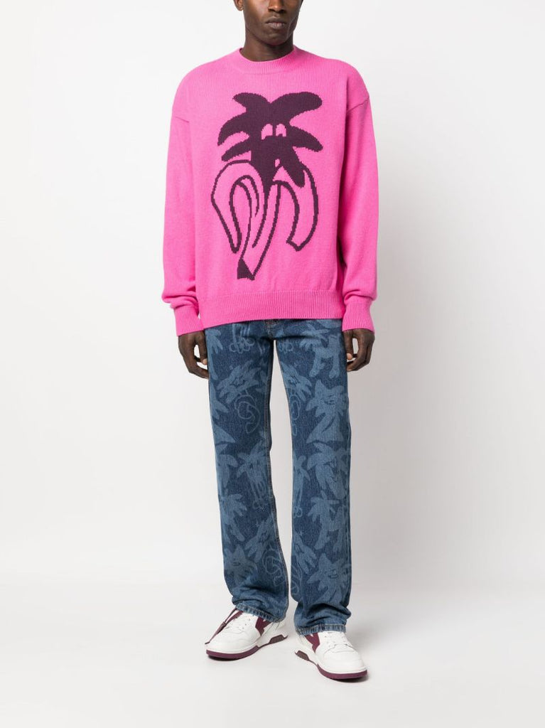 Blue Palmity Straight Leg Jeans