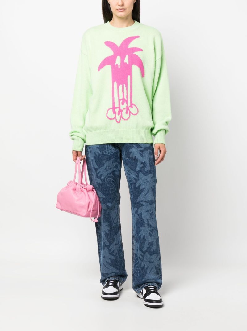 Blue Palmity Straight Leg Jeans