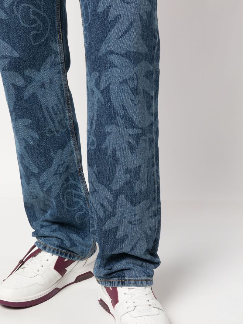 Blue Palmity Straight Leg Jeans