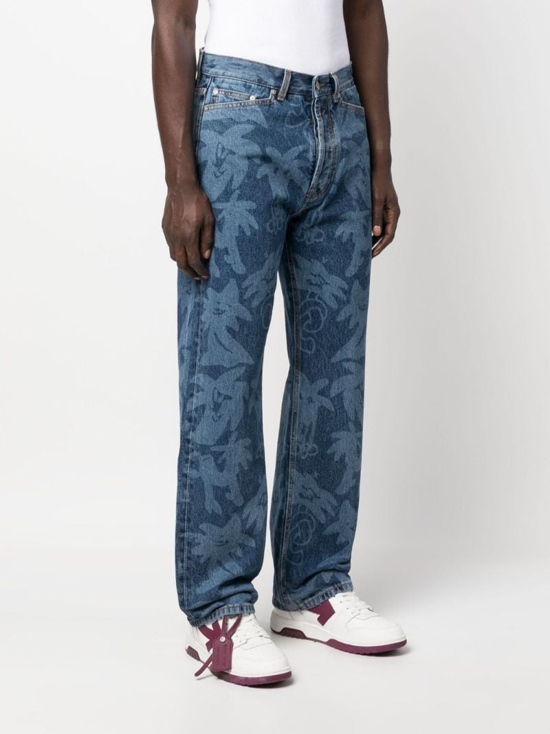 Blue Palmity Straight Leg Jeans