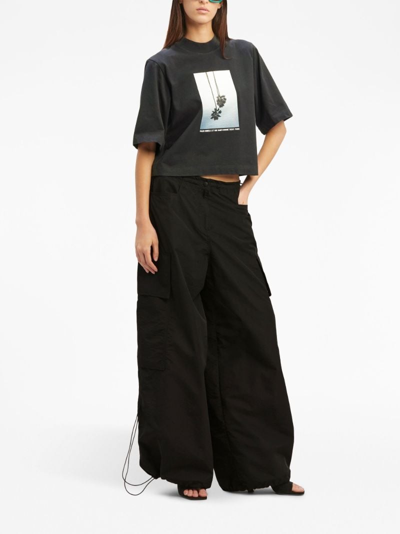 Black Mirage Cotton T-shirt