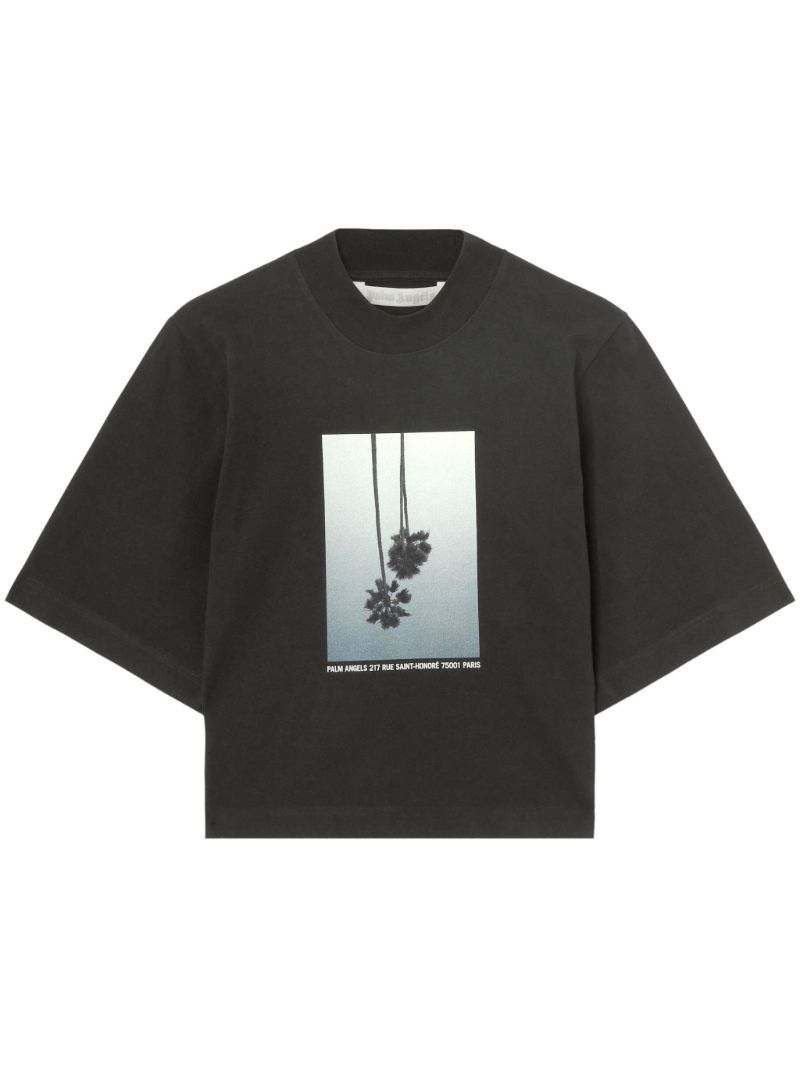 Black Mirage Cotton T-shirt
