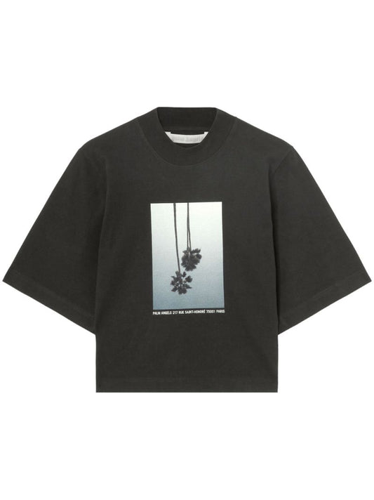Black Mirage Cotton T-shirt