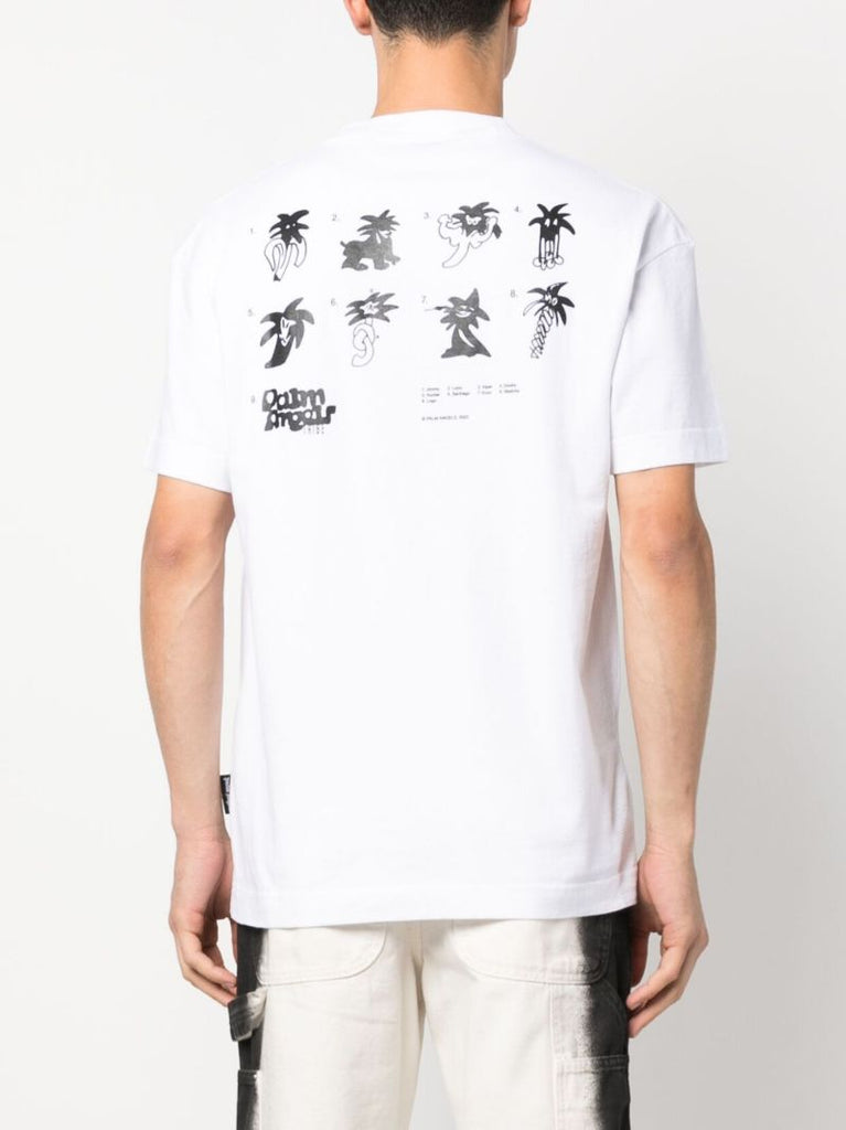 White 'palmity Unity' Cotton T-shirt