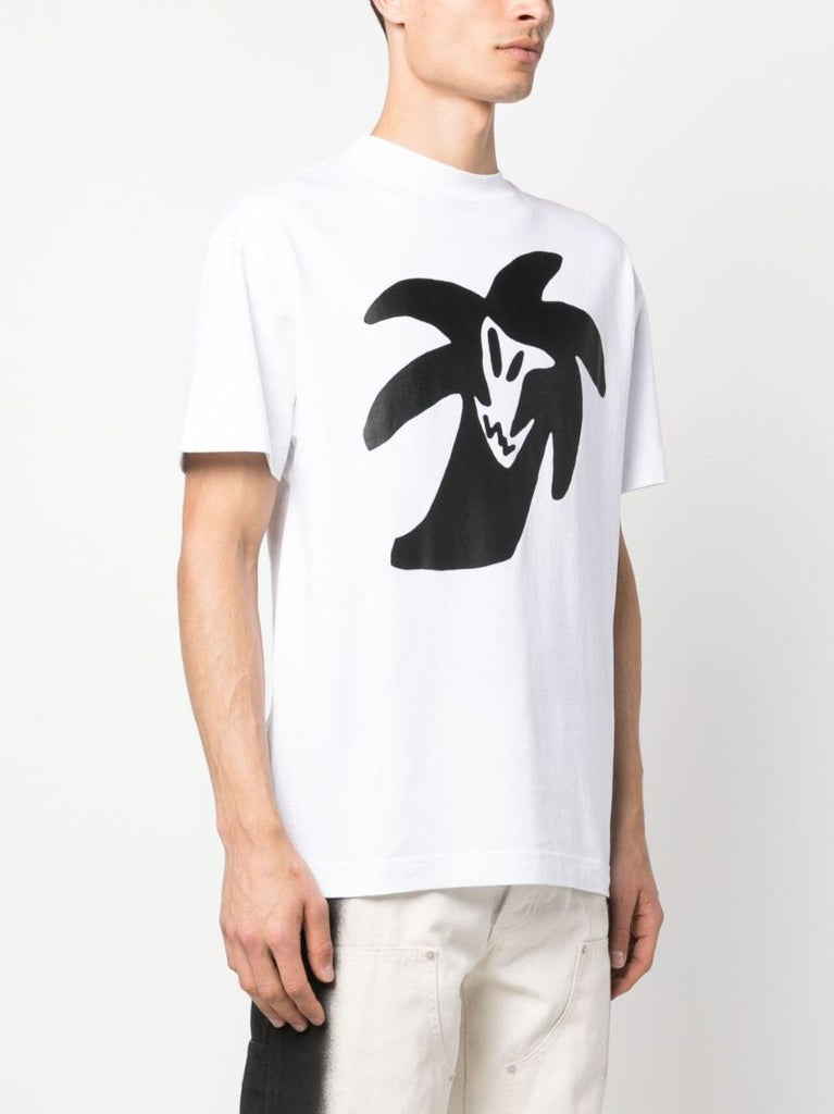 White 'palmity Unity' Cotton T-shirt