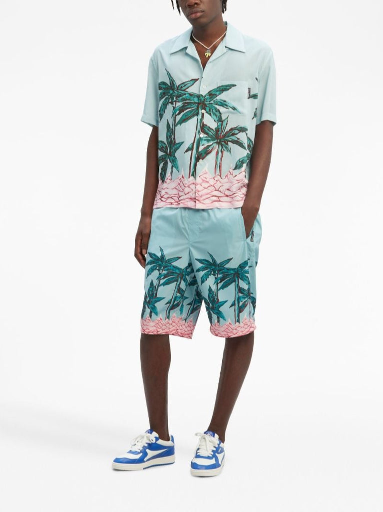 Blue Palms Row Swim Shorts