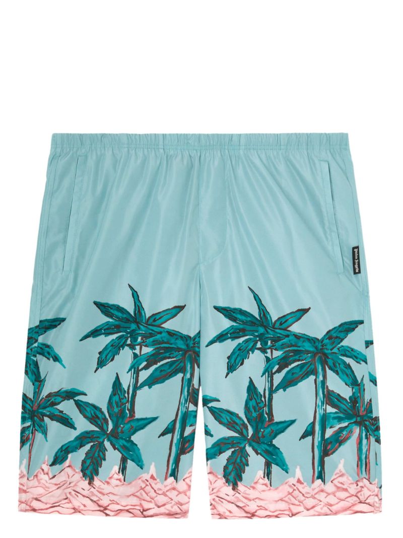 Blue Palms Row Swim Shorts