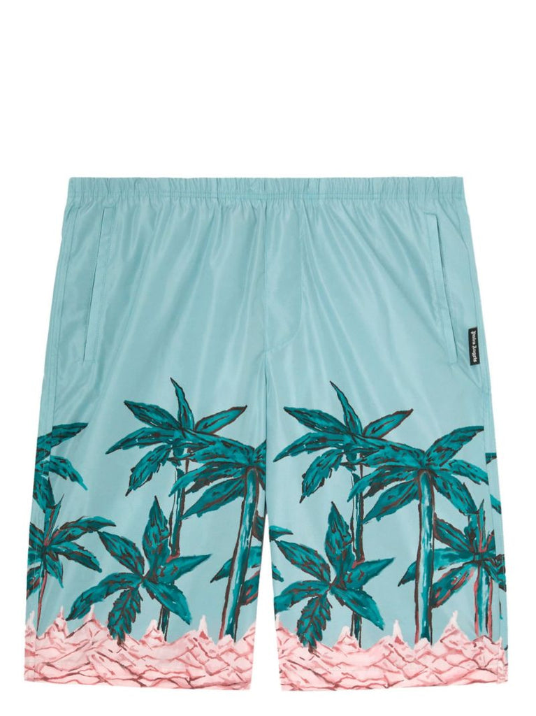 Blue Palms Row Swim Shorts