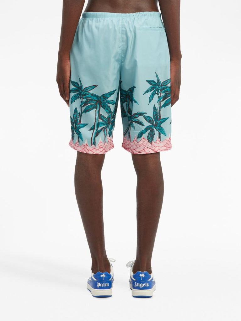 Blue Palms Row Swim Shorts