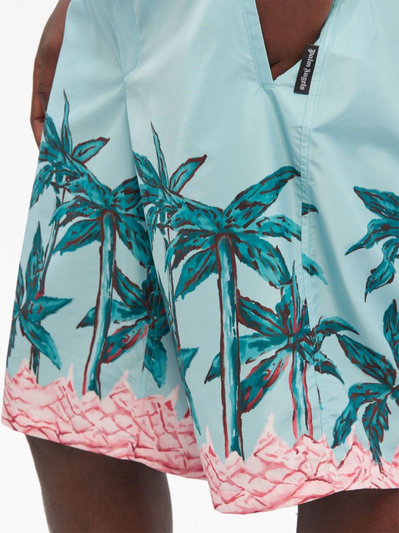Blue Palms Row Swim Shorts