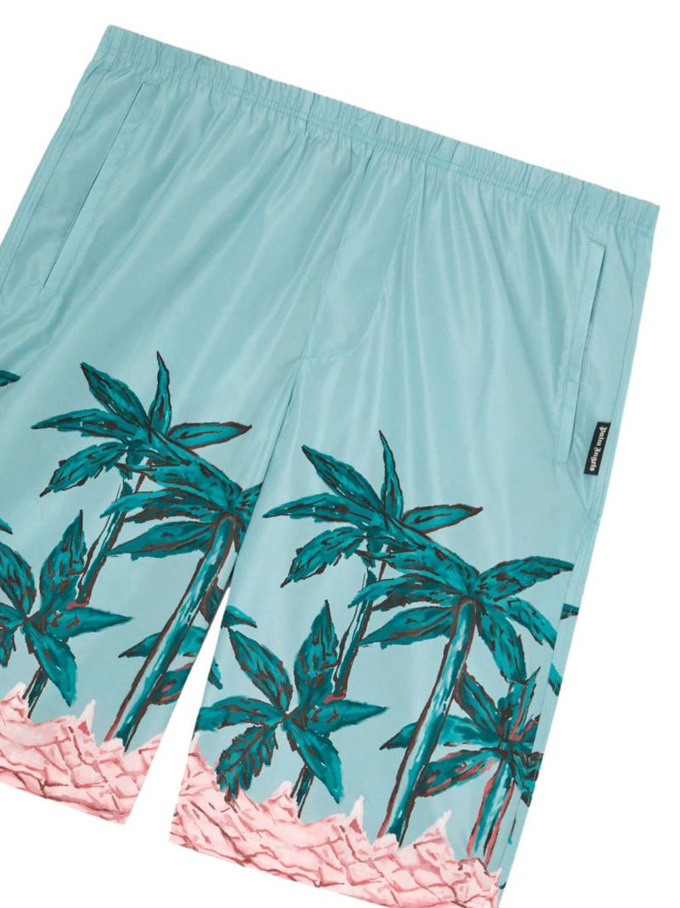 Blue Palms Row Swim Shorts