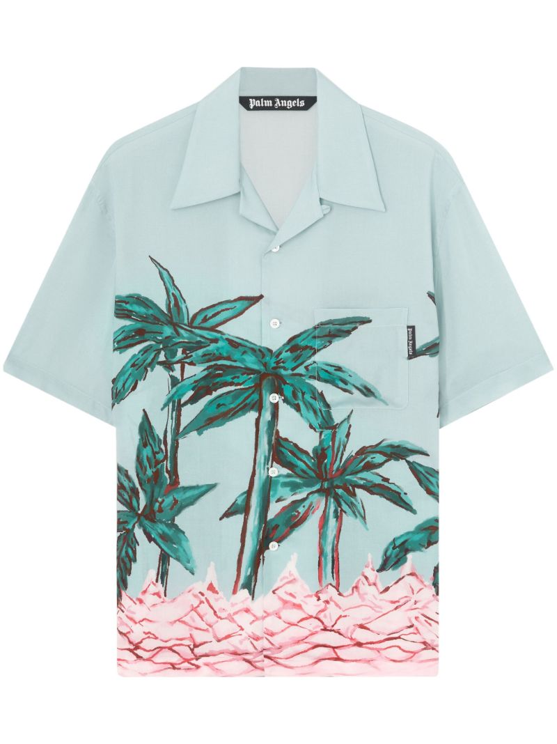 Blue Palms Row Short Sleeve Shirt