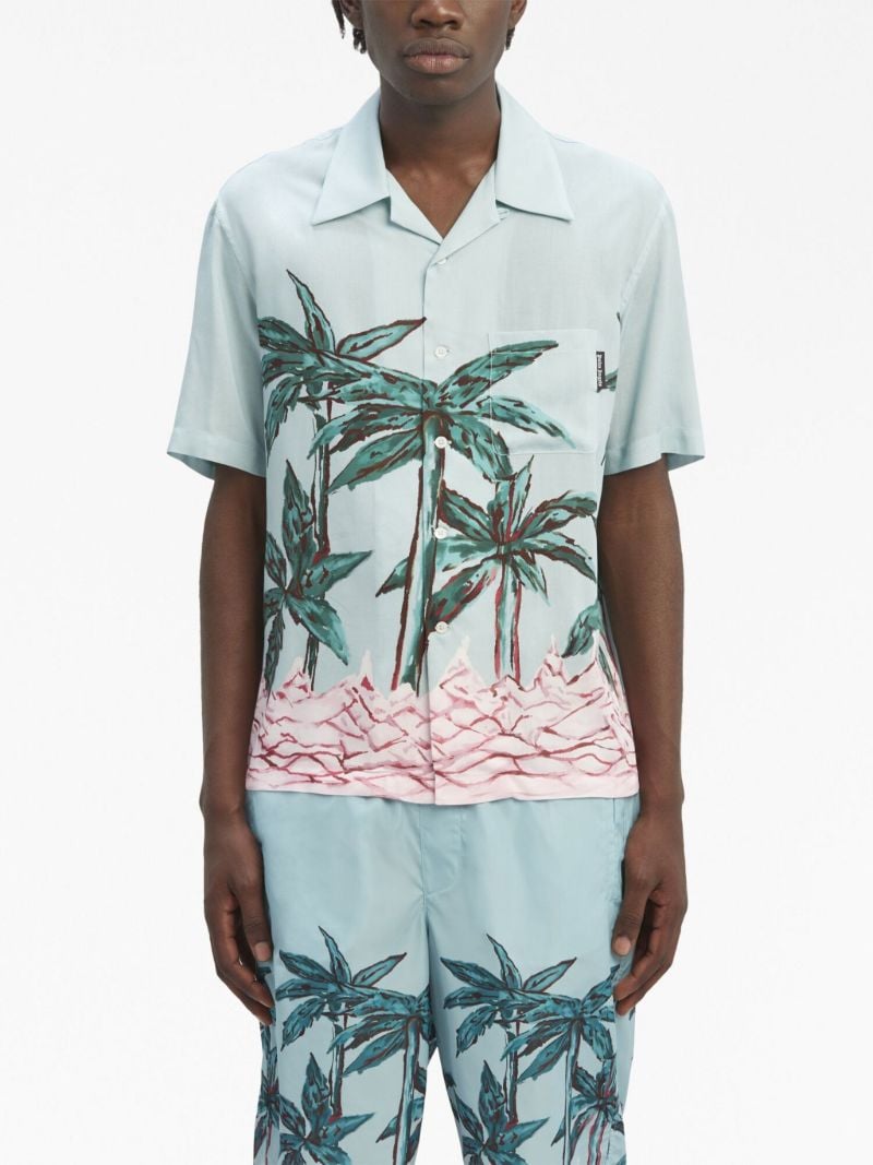 Blue Palms Row Short Sleeve Shirt